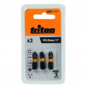 Bits Sats PZ3 x 25mm, Impact, 3 - Pack