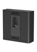 Pelletskamin Aurora 11kw, Svart, Mareli Systems *Frakt