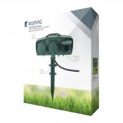 Grendosa, på stolpe, 1,5 m, 3-vägs, IP 44, Grön