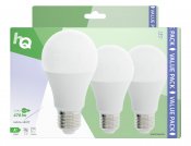 LED-Lampa E27 A60 5.9 W 470 lm 2700 K, 3-Pack