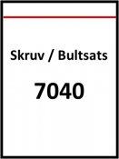 Bultsats 7040  Stativ mot Monteringsbalk