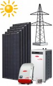 PV Hybrid-Paket 5,4 kW med batteri, Tegeltak, Mono Paneler, Solar Supply