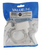 Väggladdare, 1 utgång, 2.4 A, IPHONE / APPLE, Vit, (Valueline)