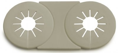 Täckbricka Delbar, Lim, Brun