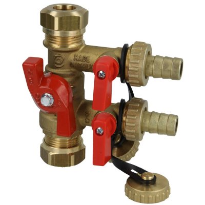 Påfyllnadskoppel för gollvärme m.m.