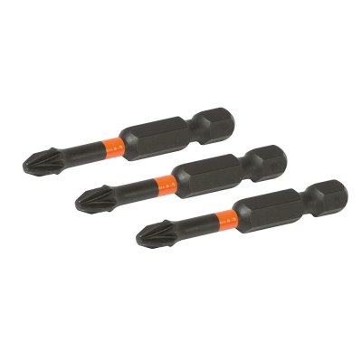 Bits Sats PH2 x 50mm, Impact, 3 - Pack