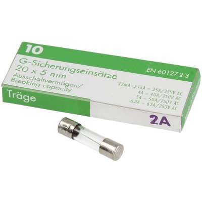 Microsäkring 2A T 250V 230V 220 V