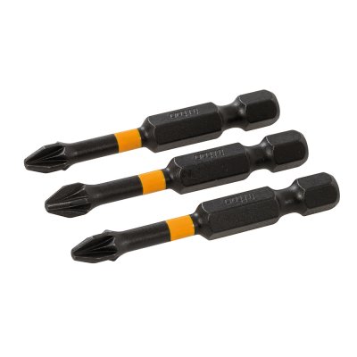 Bits Sats PZ2 x 50mm, Impact, 3 - Pack
