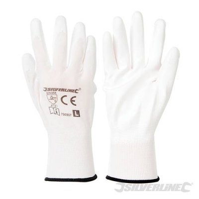 Monterings Handske vit, renhandskar