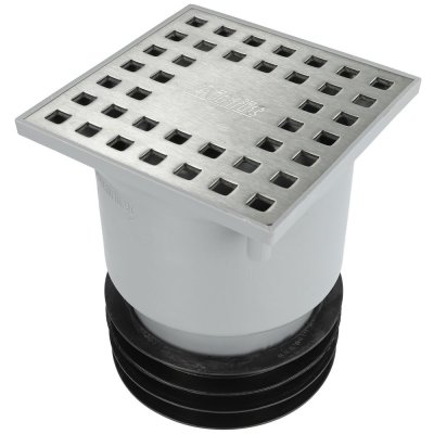 Golvbrunn Universal 110,90,50 mm, Rostfri sil