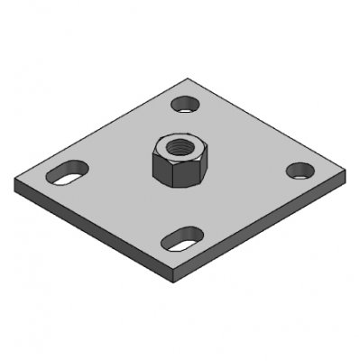 STEX Fästplatta M16, 120x110x8 FFZV