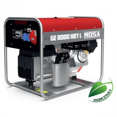 Elverk Bensin, MOSA, GE 8000 HBT-L 8kVA 400V / 3,5kVA 230V
