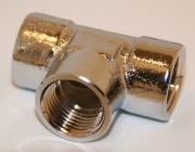 Mässing T-rör inv. FKR 10, EZZE