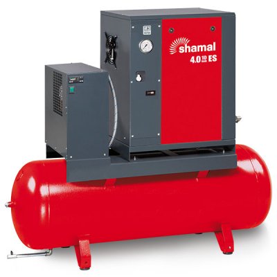 Kompressor, Shamal Skruvtyp med kyltork 4kw, 550 l/m, *Frakt