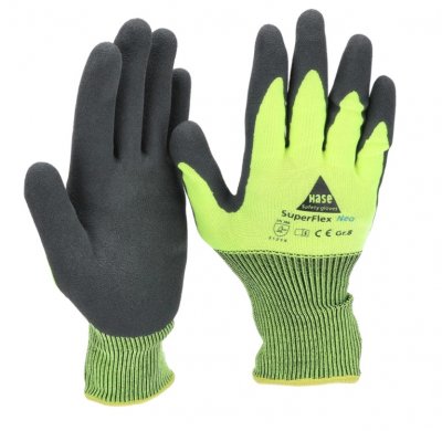 Handskar GripControl med latex coating 7/S