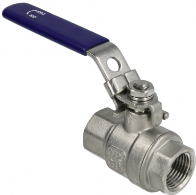 Kulventil rostfri låsbar