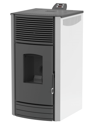 Pelletskamin ONYX 12kw, Elfenben (Gräddgul), Mareli Systems *Frakt