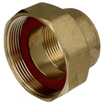 Pumpkoppling 1 1/4 x2 inv. Mässing