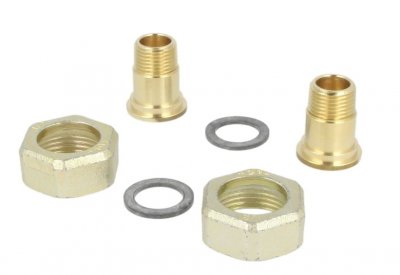 Pumpkoppling (1 Par) 15 utv.x 25 inv. Mässing, WILO