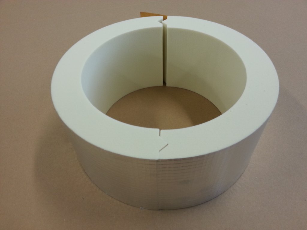 Distansskål inkl. Klammer, Alu/fiber, 20x32 mm, M8/10, för värme